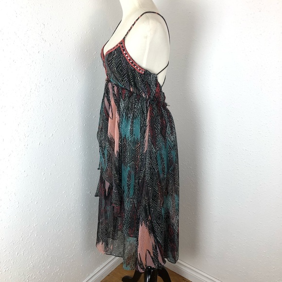 Free people Layered Embellished MIDI Dress XS - Picture 8 of 14